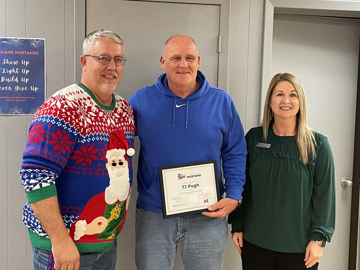 Citizens Bank, Midland School District honor TJ Pugh for 'Shining Like a Mustang'