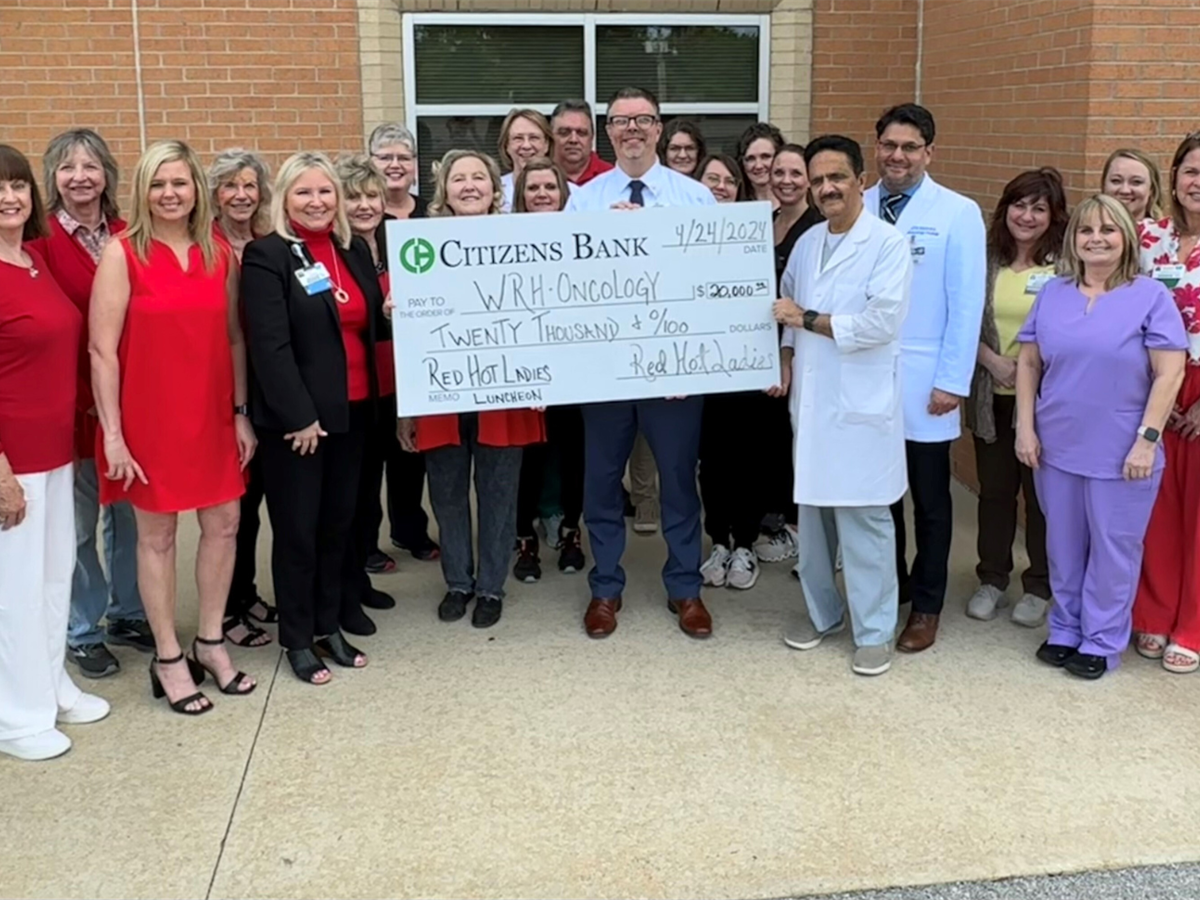 Red Hot Ladies Luncheon gives $20,000 to beneficiary White River Health Oncology Clinic & Infusion Center