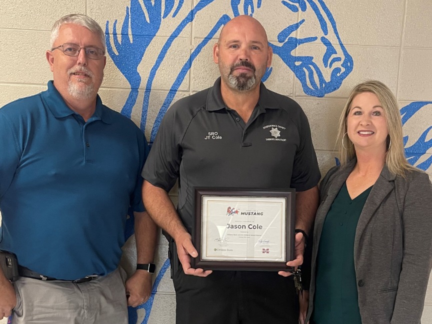 Citizens Bank, Midland School District honor Jason Cole for 'Shining Like a Mustang'