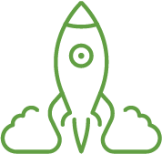 Credit Builder Rocket ship